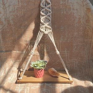Hanging Macrame Shelf